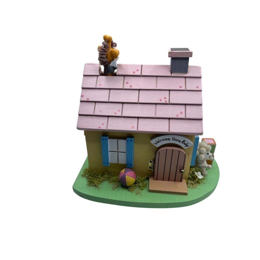 San Francisco Music Box Company Animated House Giraffe Lamb Bear Wind-up Musical